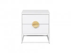 Eclipse Bedside Table - White by Mocka, a Bedside Tables for sale on Style Sourcebook