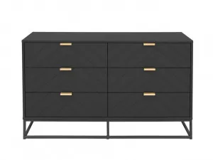 Inca Six Drawer - Black by Mocka, a Bedroom Storage for sale on Style Sourcebook