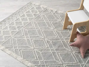 Greta Floor Rug - Natural/Grey - Medium by Mocka, a Contemporary Rugs for sale on Style Sourcebook