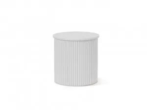 Eve Drum Side Table - White by Mocka, a Side Table for sale on Style Sourcebook