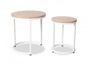 Vigo Nesting Side Tables - White by Mocka, a Side Table for sale on Style Sourcebook