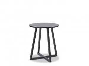 Zander Round Side Table - Black by Mocka, a Side Table for sale on Style Sourcebook