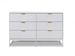 Inca Six Drawers - White by Mocka, a Bedroom Storage for sale on Style Sourcebook
