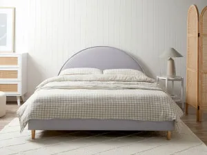 Imogen Queen Bed - Light Grey by Mocka, a Bed Heads for sale on Style Sourcebook