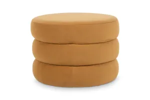 Macaroon Mid Century Ottoman, Beige, by Lounge Lovers by Lounge Lovers, a Ottomans for sale on Style Sourcebook