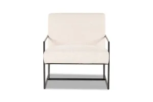 Oliver Modern Armchair in Ivory, Premium Linen Fabric, by Lounge Lovers by Lounge Lovers, a Chairs for sale on Style Sourcebook