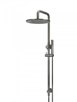 Meir | Shadow Round Combination Shower Rail, 300mm Rose, Single Function Hand Shower by Meir, a Shower Heads & Mixers for sale on Style Sourcebook