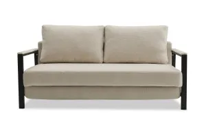 Kobe Modern 2 Seat Sofa Bed, Beige, by Lounge Lovers by Lounge Lovers, a Sofa Beds for sale on Style Sourcebook