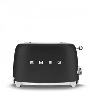 TOASTER 50's STYLE 2 SLICE MATTE BLACK by Smeg, a Small Kitchen Appliances for sale on Style Sourcebook