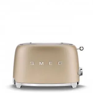 TOASTER 50's STYLE 2 SLICE MATTE CHAMPAGNE by Smeg, a Small Kitchen Appliances for sale on Style Sourcebook