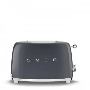 TOASTER 50's STYLE 2 SLICE SLATE GREY by Smeg, a Small Kitchen Appliances for sale on Style Sourcebook