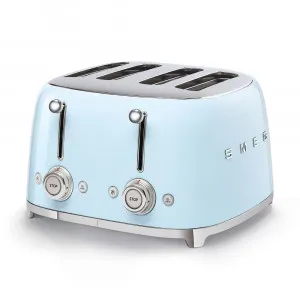 TOASTER 50's STYLE 4 SLOT PASTEL BLUE by Smeg, a Small Kitchen Appliances for sale on Style Sourcebook