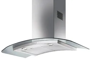 90cm Wallmount Rangehood with Curved Glass by Smeg, a Rangehoods for sale on Style Sourcebook
