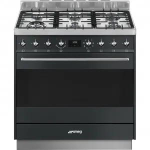90cm Classic Dual Fuel FS Cooker (6 Burner/8 Functions) MB by Smeg, a Cooktops for sale on Style Sourcebook