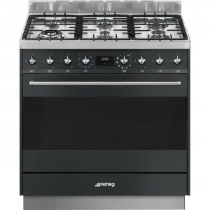90cm Classic Dual Fuel Pyro FS (6 Burners/11 Functions) MB by Smeg, a Cooktops for sale on Style Sourcebook