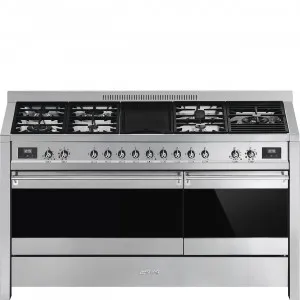 150cm Opera Double Dual Fuel FS (7 Burners/8 8 Functions) SS by Smeg, a Cooktops for sale on Style Sourcebook