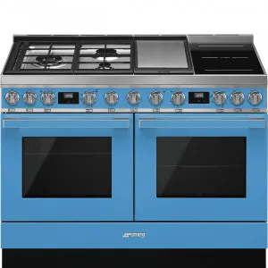 120cm Pyrolytic Freestanding Cooker - Turquoise by Smeg, a Cooktops for sale on Style Sourcebook