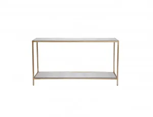 Mirrored Cocktail Console Table - Large Antique Gold 76cm x 140cm by Luxe Mirrors, a Console Table for sale on Style Sourcebook