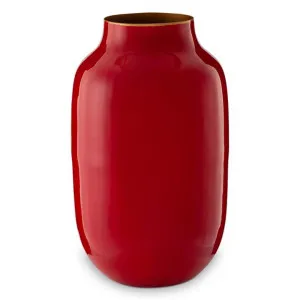 Pip Studio Lillo Metal Vase, Large, Red by Pip Studio, a Vases & Jars for sale on Style Sourcebook