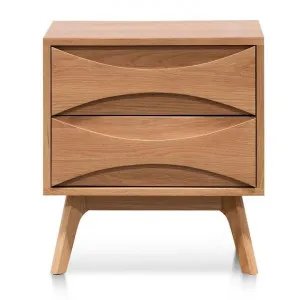 Ewell Oak Timber Bedside Table, Natural by Conception Living, a Bedside Tables for sale on Style Sourcebook