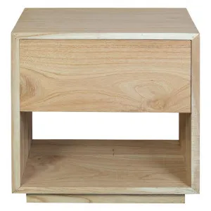 Oscar White Cedar Timber Bedside Table, Natural by Centrum Furniture, a Bedside Tables for sale on Style Sourcebook