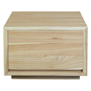 Oscar White Cedar Timber Low Bedside Table, Natural by Centrum Furniture, a Bedside Tables for sale on Style Sourcebook