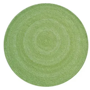 Orbit No.6223 Handwoven Indoor / Outdoor Round Rug, 120cm, Kelly Green by Rug Club, a Outdoor Rugs for sale on Style Sourcebook