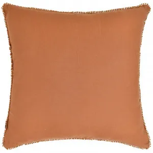 Burnt Orange Oversize Square Linen Cushion with Feather Insert - 60x60cm by Urban Road, a Cushions, Decorative Pillows for sale on Style Sourcebook