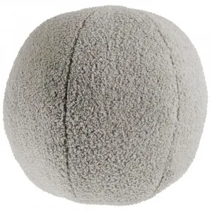 Dove Grey Boucle Ball Cushion by Urban Road, a Cushions, Decorative Pillows for sale on Style Sourcebook