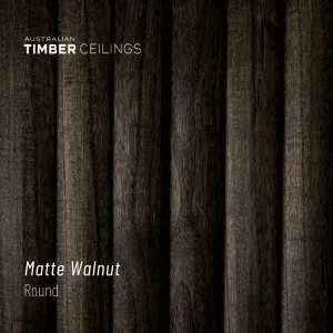 Round | Matte Walnut by Australian Timber Ceilings, a Interior Linings for sale on Style Sourcebook