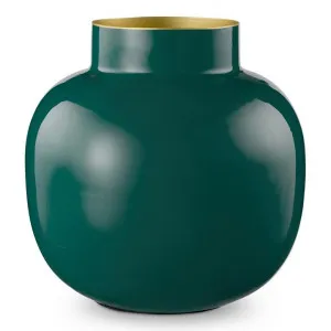 Pip Studio Lillo Metal Vase, Small, Dark Green by Pip Studio, a Vases & Jars for sale on Style Sourcebook