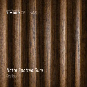 Scallop | Matte Spotted Gum by Australian Timber Ceilings, a Interior Linings for sale on Style Sourcebook