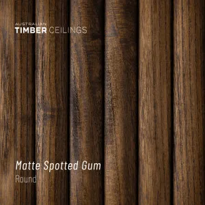 Round | Matte Spotted Gum by Australian Timber Ceilings, a Interior Linings for sale on Style Sourcebook