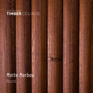 Round | Matte Merbau by Australian Timber Ceilings, a Interior Linings for sale on Style Sourcebook