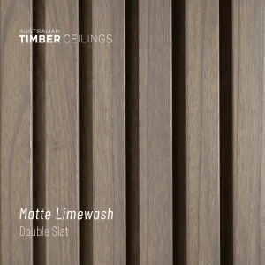 Double Slat | Matte Limewash by Australian Timber Ceilings, a Interior Linings for sale on Style Sourcebook