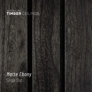 Single Slat | Matte Ebony by Australian Timber Ceilings, a Interior Linings for sale on Style Sourcebook