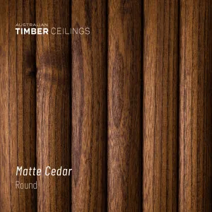 Round | Matte Cedar by Australian Timber Ceilings, a Interior Linings for sale on Style Sourcebook