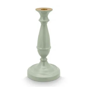 Pip Studio Enamelled Metal Candle Holder, Small, Light Green by Pip Studio, a Candle Holders for sale on Style Sourcebook