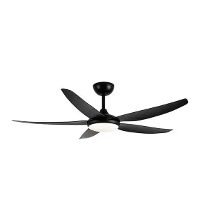 Brilliant Amari 56in 142cm DC Ceiling Fan w 24W LED CCT Light  - Black by Brilliant, a Ceiling Fans for sale on Style Sourcebook