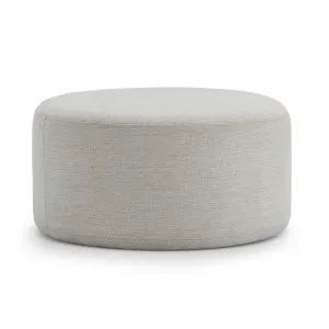 Halle Medium Round Ottoman, Dove White by L3 Home, a Ottomans for sale on Style Sourcebook