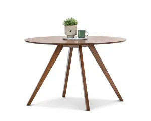 Milari Round Dining Table, Walnut by L3 Home, a Dining Tables for sale on Style Sourcebook