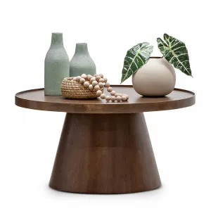 Adan Round Coffee Table, Walnut by L3 Home, a Coffee Table for sale on Style Sourcebook