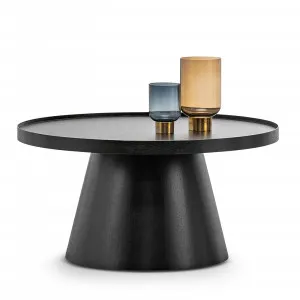 Adan Round Coffee Table, Black Oak by L3 Home, a Coffee Table for sale on Style Sourcebook