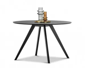 Milari Round Dining Table, Black Oak by L3 Home, a Dining Tables for sale on Style Sourcebook