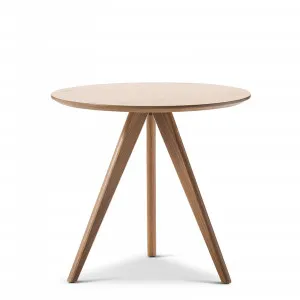 Slate Round Oak Side Table by L3 Home, a Side Table for sale on Style Sourcebook