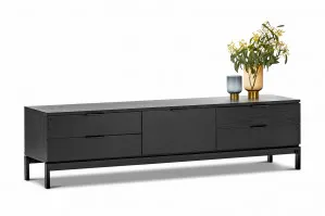 Macy Oak Entertainment Unit, Black by L3 Home, a Entertainment Units & TV Stands for sale on Style Sourcebook