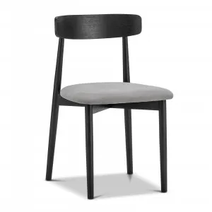 Finn Set of 2 Oak Dining Chairs, Black & Grey by L3 Home, a Dining Chairs for sale on Style Sourcebook
