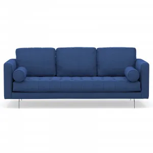 Kirra Velvet 3 Seater Sofa, Classic Blue by L3 Home, a Sofas for sale on Style Sourcebook