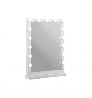 Mia Makeup Mirror With Light 43cm x 61cm by Luxe Mirrors, a Shaving Cabinets for sale on Style Sourcebook