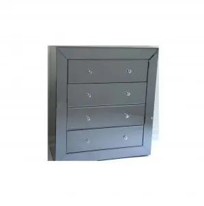 Sassy Smoke Chest Drawer 100cm x 100cm by Luxe Mirrors, a Bedside Tables for sale on Style Sourcebook